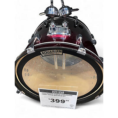 Used Rogers 4 Piece Starlighter Candy Apple Red Drum Kit
