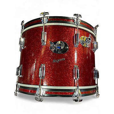 Used Rogers 4 Piece VIntage Red Sparkle Drum Kit