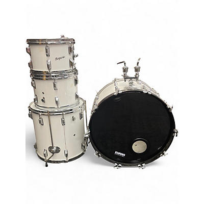 Used Rogers 4 Piece fullerton era  White Drum Kit