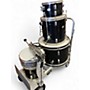 Used Rogers 5 Piece 4 PEICE Black Drum Kit Black