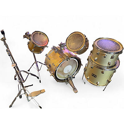 Used Rogers 5 Piece BIG R Cream Drum Kit