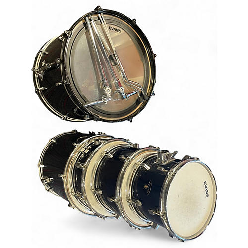 Used Rogers 5 Piece Drum Kit blue grey gradient Drum Kit blue grey gradient