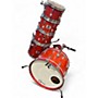 Used Rogers 5 Piece LONDONER V MOJAVE RED Drum Kit MOJAVE RED