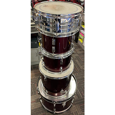 Rogers Used Rogers 5 piece Drum Set Burgandy Drum Kit