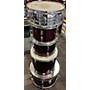 Used Rogers Used Rogers 5 piece Drum Set Burgandy Drum Kit Burgandy