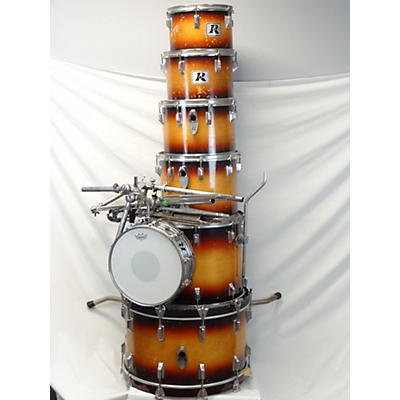 Rogers 7-piece Kit Used Rogers 7-Piece Kit 7 piece Drum Kit Sunburst Drum Kit