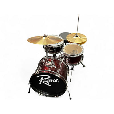 Used Rogue 3 Piece Kids Drum Kit Red Drum Kit