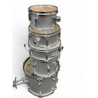 Used Rogue 5 Piece JR KICKER 5PC SILVER Drum Kit