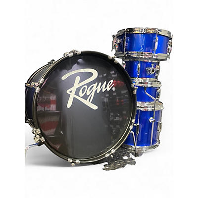 Used Rogue 5 Piece JUNIOR KICKER Metallic Blue Drum Kit