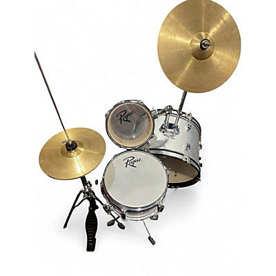 Used Rogue 5 Piece JUNIOR KICKER Silver Drum Kit
