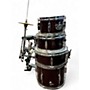 Used Rogue 5 Piece Junior Kicker Maroon Drum Kit Maroon