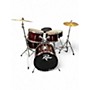Used Rogue 5 Piece Kicker Red Drum Kit Red