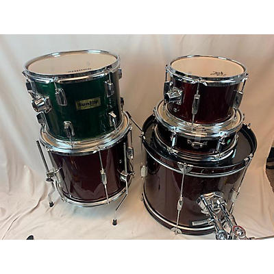 Used Rogue 5 piece 5 PIECE DRUM KIT Red Drum Kit