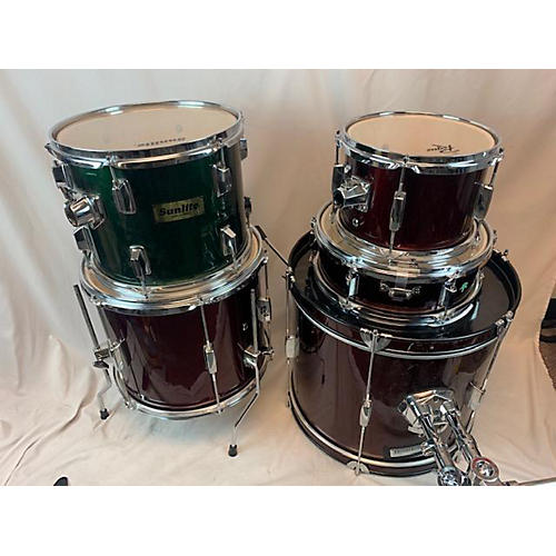 Rogue Used Rogue 5 piece 5 PIECE DRUM KIT Red Drum Kit Red