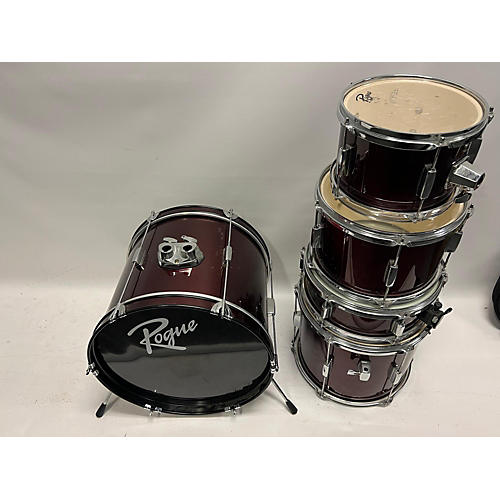 Rogue Used Rogue 5 piece JUNIOR KICKER RED SPARKLE Drum Kit RED SPARKLE