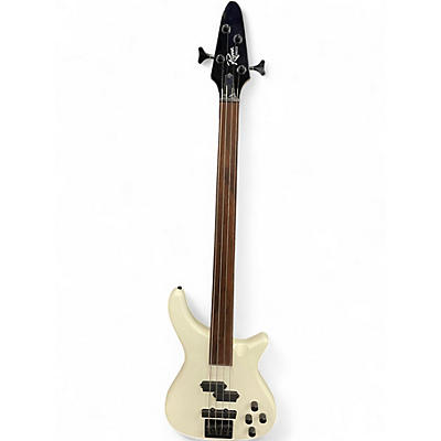 Used Rogue LX200BF Pearl White Electric Bass Guitar
