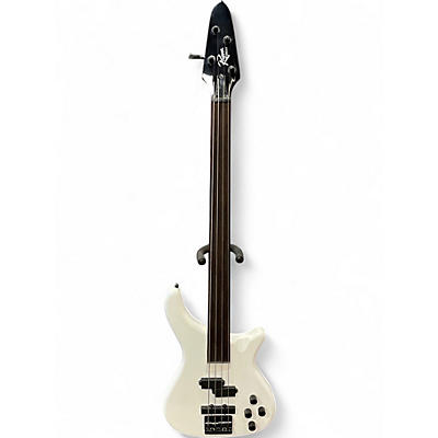 Used Rogue LX200BF White Electric Bass Guitar