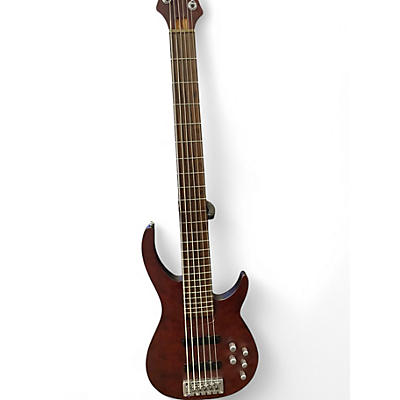 Used Rogue LX406 Natural Brown Electric Bass Guitar