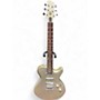 Used Rogue Lipstick Gold Sparkle Solid Body Electric Guitar Gold Sparkle