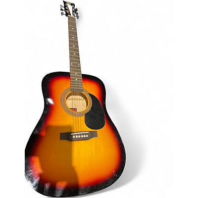 Used Rogue RA-090 Dreadnought 2 Color Sunburst Acoustic Guitar