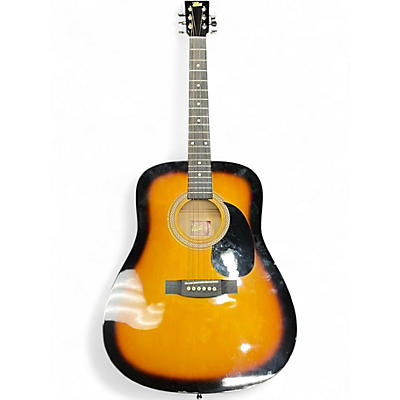 Used Rogue RA-090 Dreadnought 3 Color Sunburst Acoustic Guitar
