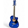 Used Rogue RA-090 Dreadnought Blue Acoustic Guitar Blue