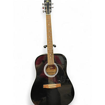 Used Rogue RA-101B Black Acoustic Guitar