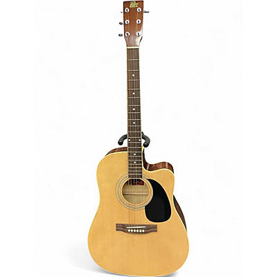 Used Rogue RADEQ-C Natural Acoustic Guitar