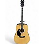 Used Rogue RG624 LH Natural Acoustic Guitar Natural