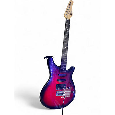 Used Rogue ROCKETEER RR100 Crimson Red Burst Solid Body Electric Guitar