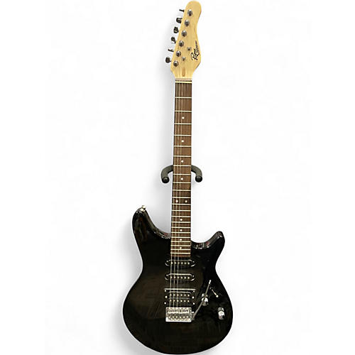 Used Rogue RR100 Rocketeer Black Solid Body Electric Guitar Black