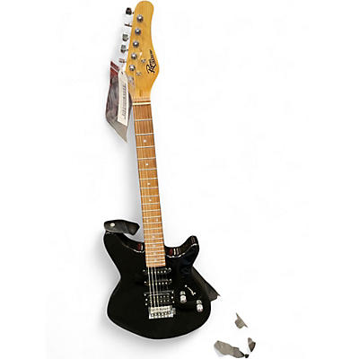 Used Rogue RR100PKBK Black Solid Body Electric Guitar