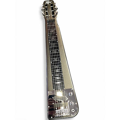 Used Rogue Rocketeer Lap Steel Metallic Silver Electric Guitar