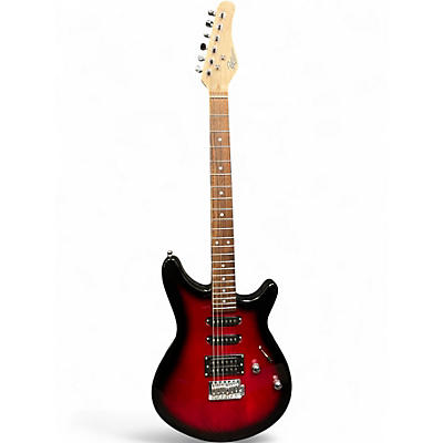 Used Rogue Rocketeer RR100RB Red Solid Body Electric Guitar