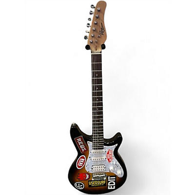 Used Rogue Rocketeer Sunburst Solid Body Electric Guitar