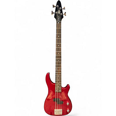 Used Rogue SX100B Red Electric Bass Guitar