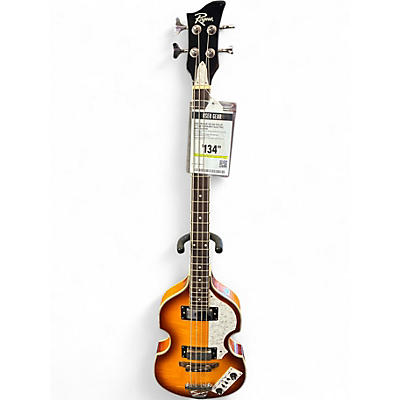 Used Rogue VB-100 Violin 2 Tone Sunburst Electric Bass Guitar