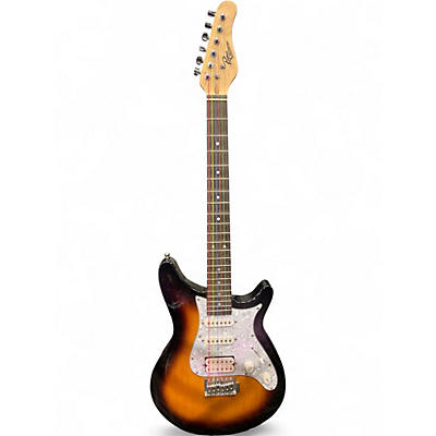 Used Rogue rocketeer 2 Color Sunburst Solid Body Electric Guitar