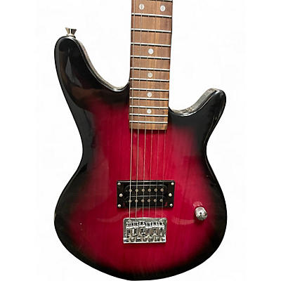 Used Rogue rocketeer Crimson Red Burst Solid Body Electric Guitar