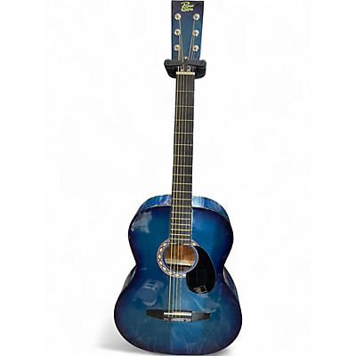Used Rogue so069 Blue Acoustic Guitar