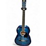 Used Rogue so069 Blue Acoustic Guitar Blue