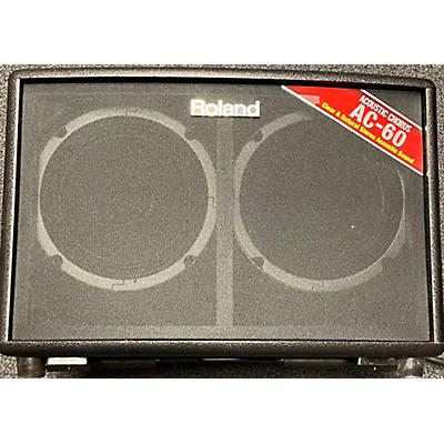 Used Roland AC60 60W 2X6.5 Acoustic Guitar Combo Amp