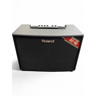 Used Roland AC90 90W 2X8 Stereo Acoustic Guitar Combo Amp