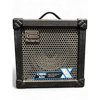 Used Roland Cube 15X 1X8 15W Guitar Combo Amp