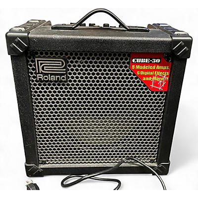 Used Roland Cube 30X 1x10 30W Cube Guitar Combo Amp