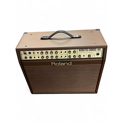Used Roland acoustic chorus 100 Acoustic Guitar Combo Amp