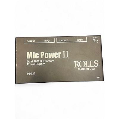 Used Rolls Mic Power II Microphone Preamp