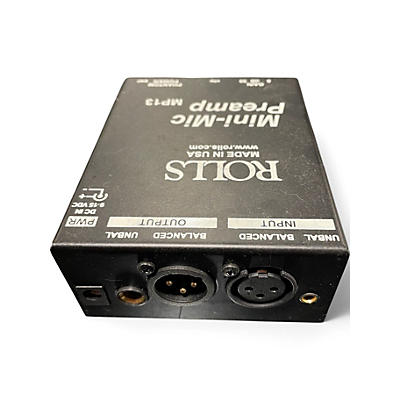 Used Rolls Mini Mic Preamp MP13 Microphone Preamp