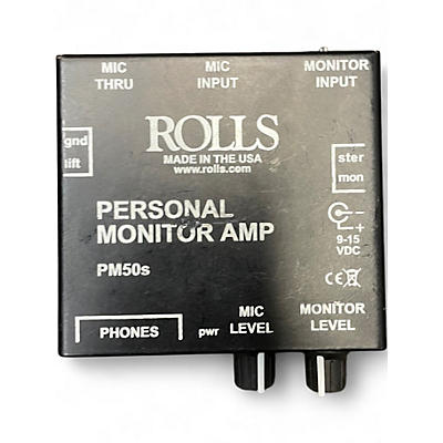 Used Rolls PM50S PERSONAL MONITOR AMP Powered Monitor