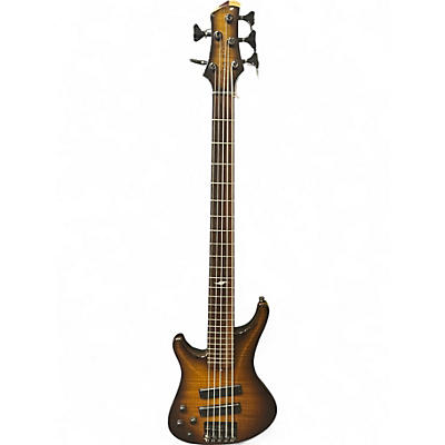 Used Roscoe 5 STRING Vintage Natural Electric Bass Guitar